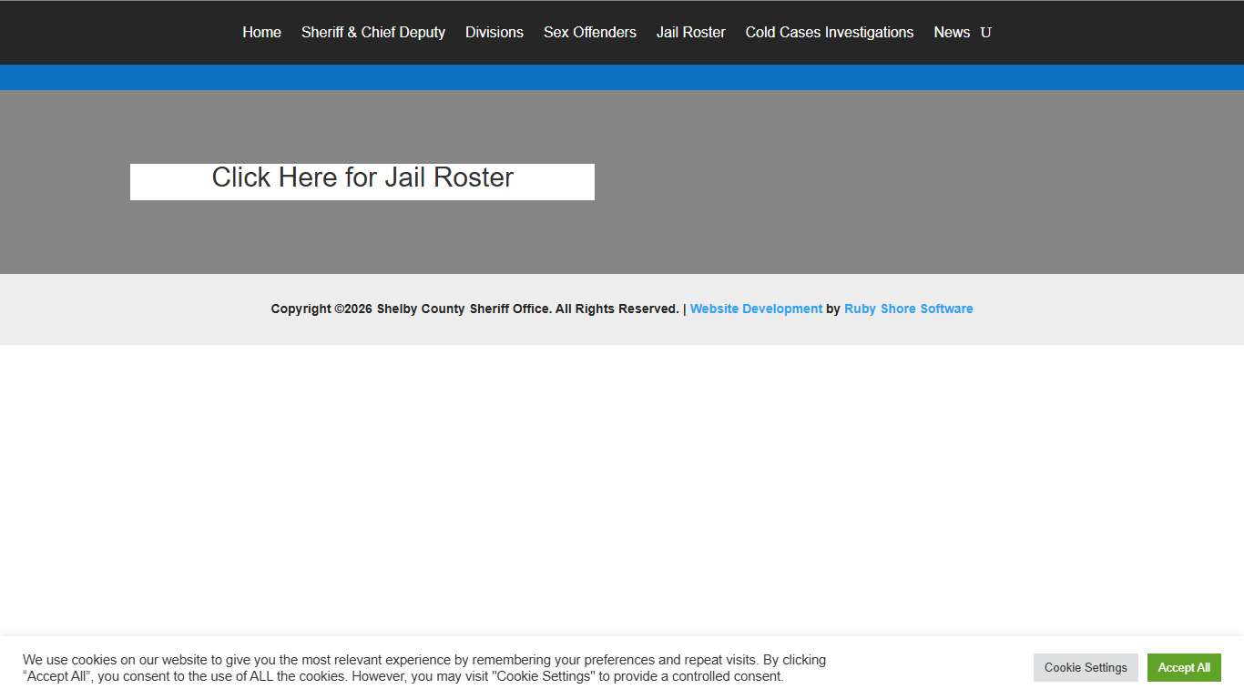 Jail Roster Shelby County Sheriff